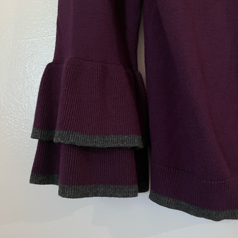 Calvin Klein Ruffled Bell Sleeve Sweater - Picture 4 of 6